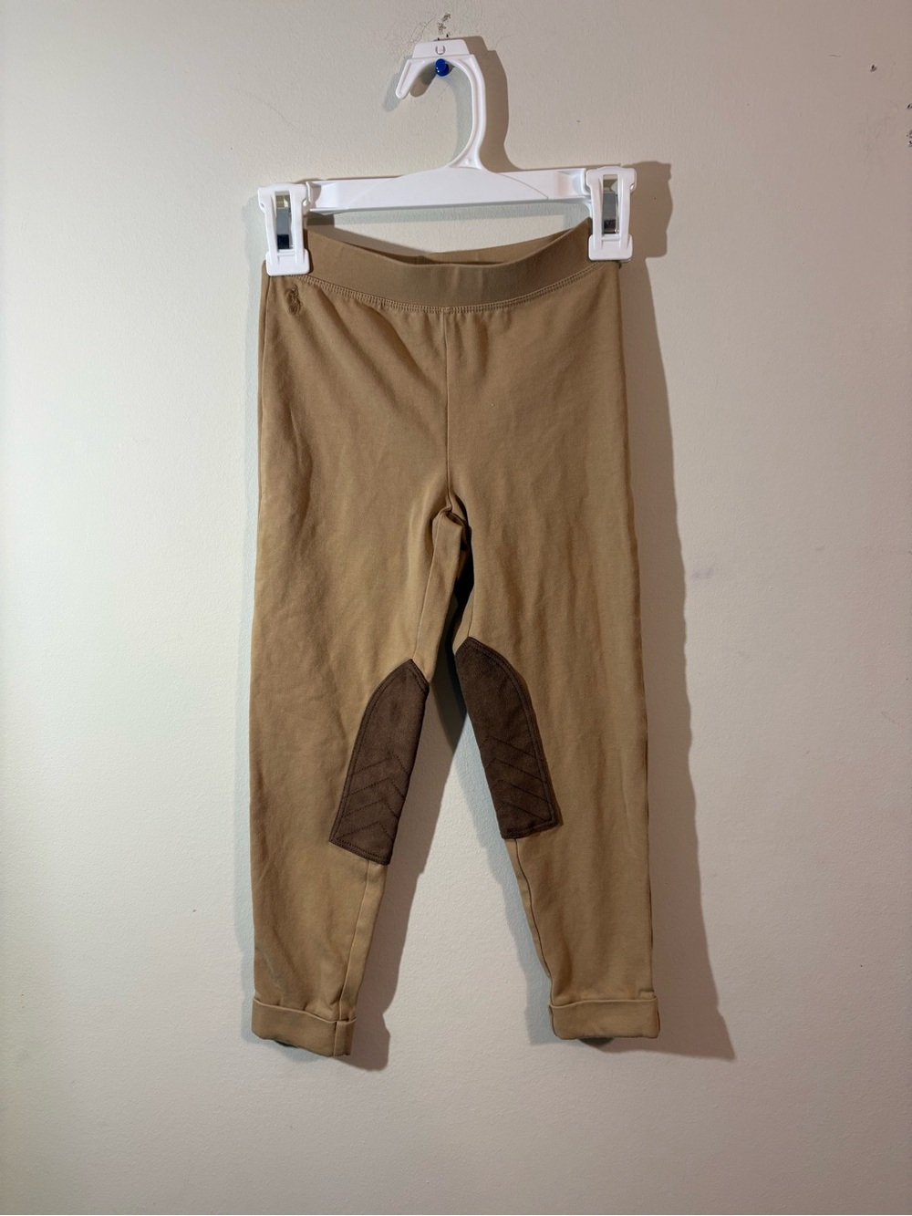 Polo Ralph‎ Lauren EquestrianI Inspired  Jersey Legging Girls SZ 5  faux-suede
